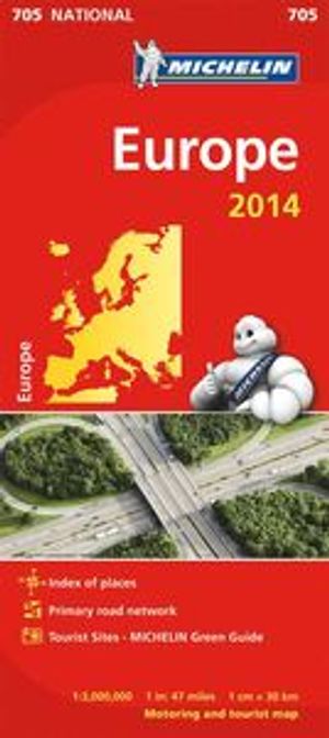 Europa 2014 Michelin 705 karta