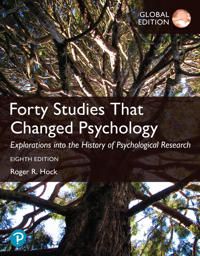 Forty Studies that Changed Psychology, Global Edition | 8:e upplagan