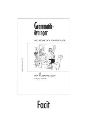 Grammatikövningar SFI Facit | 1:a upplagan