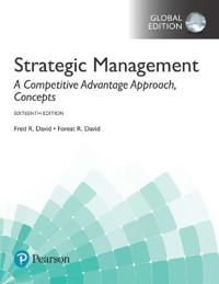 Strategic Management: A Competitive Advantage Approach, Concepts plus MyManagementLab with Pearson eText, Global Edition | 16:e upplagan