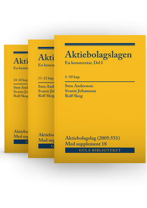 Aktiebolagslagen, del I-III : En kommentar, med supplement 18 | 18:e upplagan