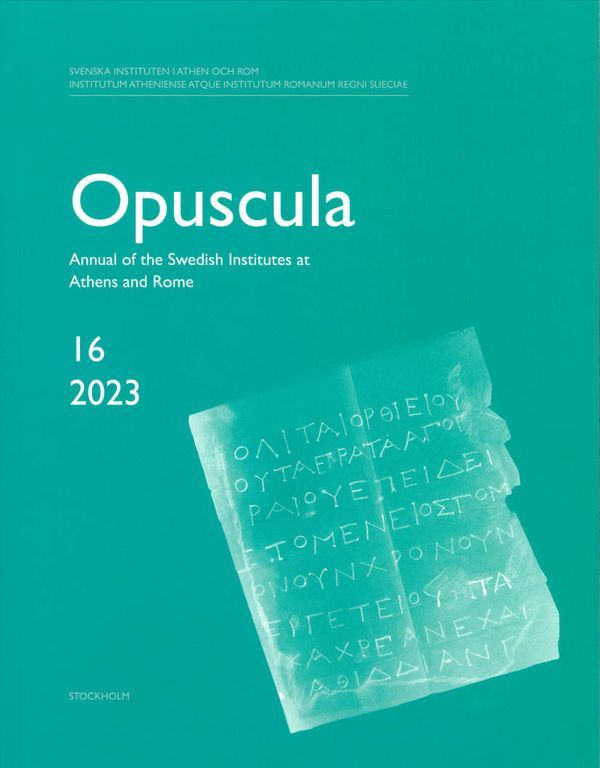 Opuscula 16 | 2023 | 0:e upplagan