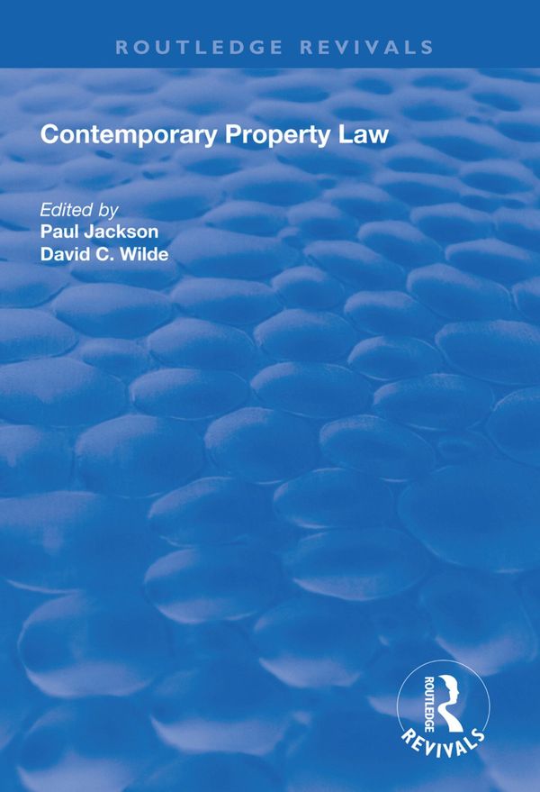 Contemporary Property Law | 1:a upplagan