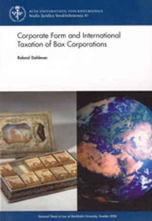 Corporate form and international taxation of box corporations