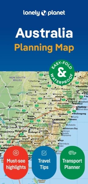 Lonely Planet Australia Planning Map | 0:e upplagan