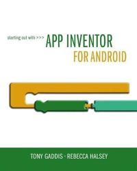 Starting Out With App Inventor for Android | 0:e upplagan