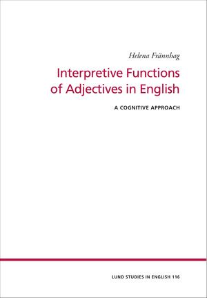 Interpretive Functions of Adjectives in English | 0:e upplagan