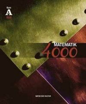 Matematik 4000 Kurs A Röd Lärobok | 1:a upplagan