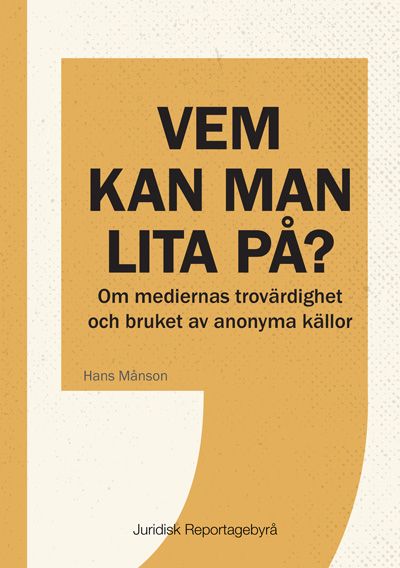 Vem kan man lita på? | 0:e upplagan