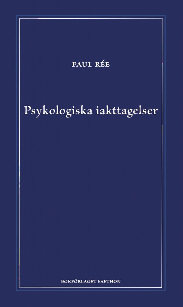 Psykologiska iakttagelser | 0:e upplagan