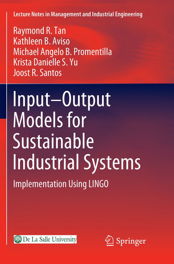 Input-Output Models for Sustainable Industrial Systems | 1:a upplagan