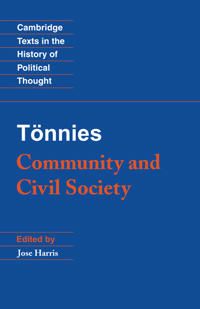 Tönnies: Community and Civil Society | 0:e upplagan