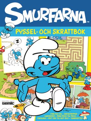 Smurfarna - Pyssel- och skrattbok: finn fem fel - från prick till prick - genom labyrinten - seriestrippar - rätt ord till rätt