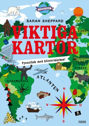 Viktiga kartor - pysselbok med klistermärken