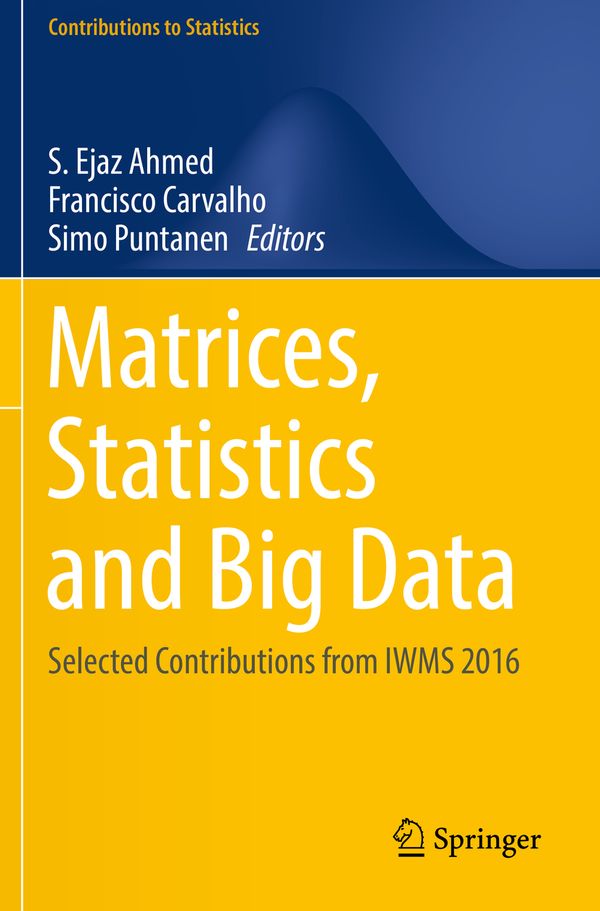 Matrices, Statistics and Big Data: Selected Contributions from IWMS 2016 (Contributions to Statistics) | 1:a upplagan
