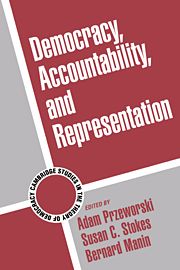 Democracy, Accountability, and Representation | 0:e upplagan