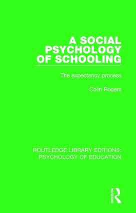 A Social Psychology of Schooling | 1:a upplagan
