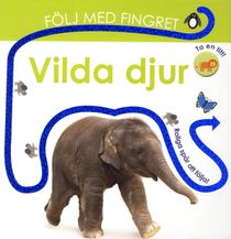 Följ med fingret. Vilda djur