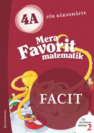 Mera Favorit matematik 4A för räknehäfte Facit till uppl.2, 5-pack | 1:a upplagan