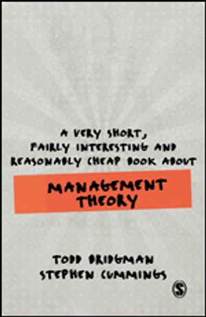 A Very Short, Fairly Interesting and Reasonably Cheap Book about Management Theory | 1:a upplagan