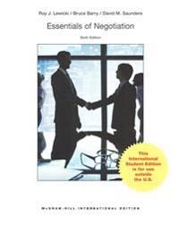 Essentials of negotiation