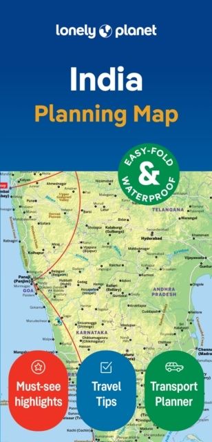 Lonely Planet India Planning Map | 2:a upplagan