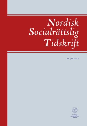 Nordisk socialrättslig tidskrift 5-6(2012) | 1:a upplagan