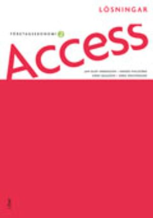 Access Företagsekonomi 2, Lösningar | 1:a upplagan