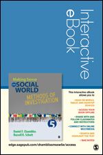 Making Sense of the Social World Interactive eBook Student Version