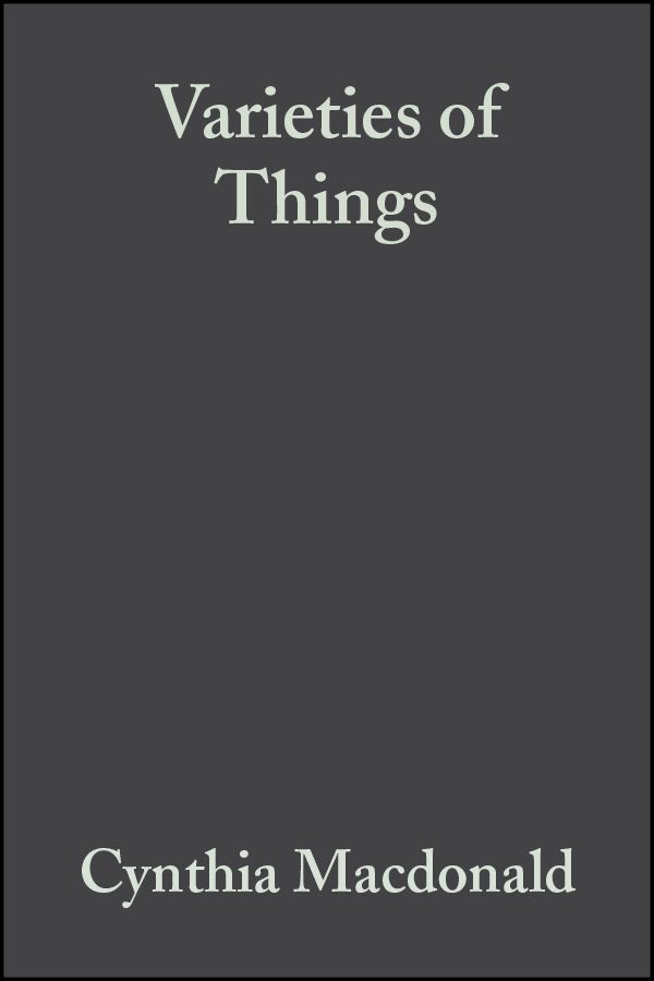 Varieties of Things: Foundations of Contemporary Metaphysics | 1:a upplagan