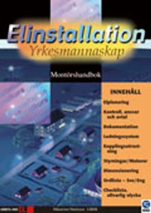 Elinstallation yrkesmannaskap Montörshandbok |  2:e upplagan