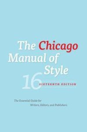 The Chicago Manual of Style | 16:e upplagan