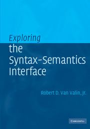 Exploring the Syntax-Semantics Interface | 0:e upplagan