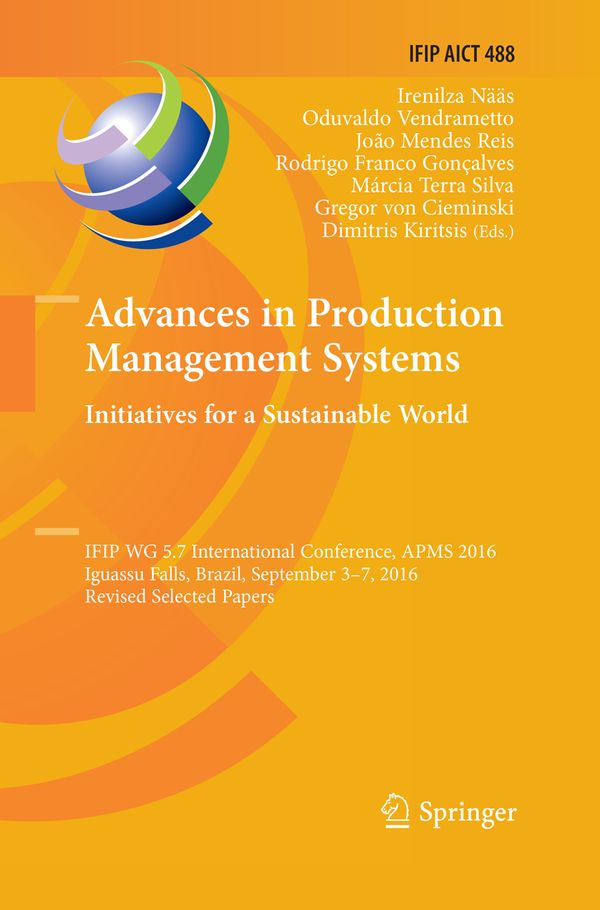 Advances in Production Management Systems. Initiatives for a Sustainable World | 1:a upplagan
