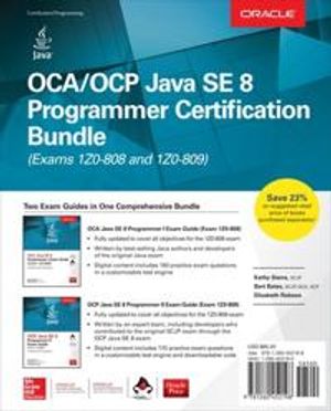 OCA/OCP Java SE 8 Programmer Certification Bundle (Exams 1Z0-808 and 1Z0-809)