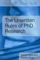 The Unwritten Rules of PhD Research