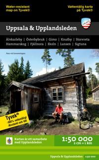 Uppsala & Upplandsleden Tyvekkarta 1:50.000 | 0:e upplagan