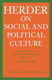 J. G. Herder on Social and Political Culture | 0:e upplagan