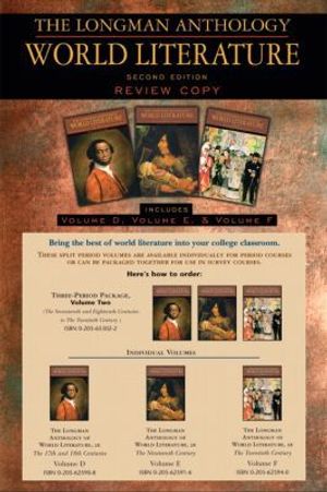 The Longman Anthology of World Literature, Volume II (D, E, F): The Seventeenth and Eighteen Centuries, the Nineteenth Century, |  2:e upplagan