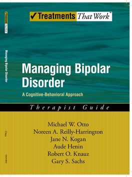 Managing Bipolar Disorder: Therapist Guide