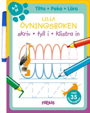 Lilla övningsboken med stickers 4 - 5 år