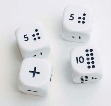 Numicon Tärningar 4st | 1:a upplagan