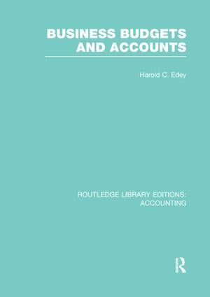 Business Budgets and Accounts (RLE Accounting) | 1:a upplagan