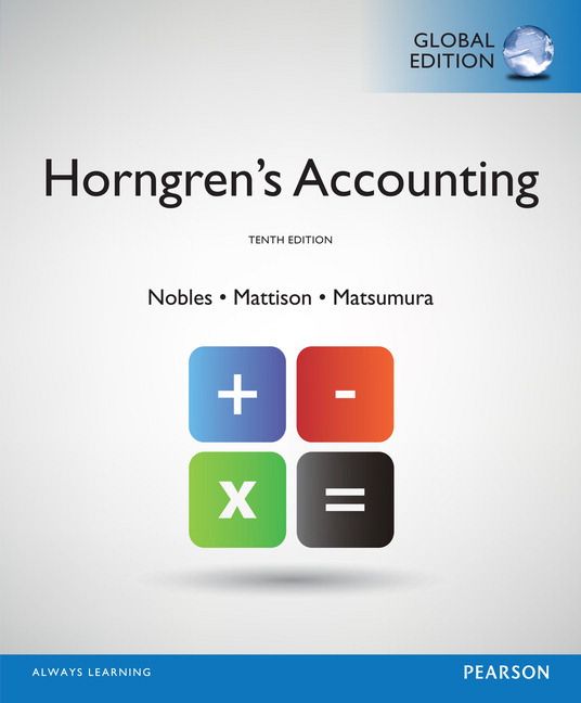 Horngren's Accounting, Global Edition | 10:e upplagan