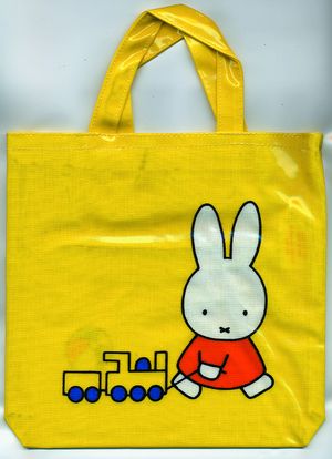 Gul väska till Dick Bruna/Miffy-böcker | 1:a upplagan