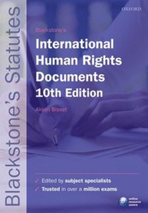 Blackstone's International Human Rights Documents | 10:e upplagan