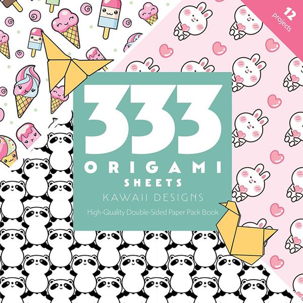 333 Origami Sheets Kawaii Designs | 0:e upplagan