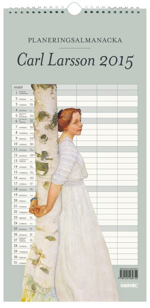 Carl Larsson planeringsalmanack 2015