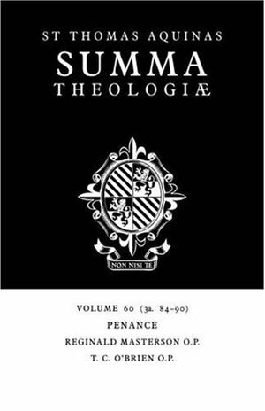 Summa Theologiae: Volume 60, Penance